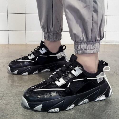 New Style Mens Causal Running Shoes Breathable Comfortable Mesh Basketball Shoes Male Black Yellow Outdoor Sports Sneakers