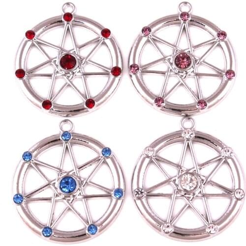 Elven Wiccan Seven Pointed Star Fairy alloy Pendant