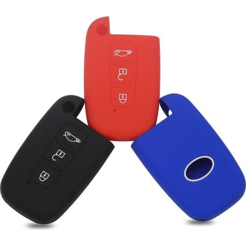 Kutery 30PCS/Lot Silicone Rubber Car Key Case Cover For Hyundai Equus Genesis Veloster For Kia Forte Optima Sorento 3Buttons