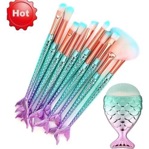 11PCS Makeup Brush Set With Storage Box Make Up Foundation Eyebrow Eyeliner Blush Cosmetic Concealer Brushes Kit maquillaje