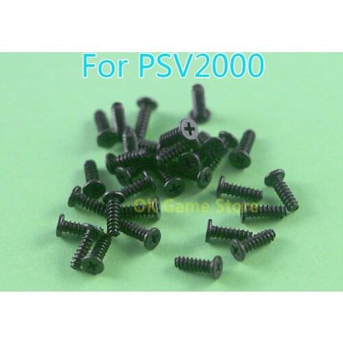 10pcs Cross Head Screws Set Replacement For PSVita 2000 Game Console Black + Screws For PSV2000 Screw Kit