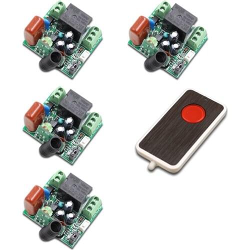 Newest AC 220v 10A Relay 1CH wireless RF Remote Control Switch Micro Relay Receiver Switch Transmitter + Receiver Low Price