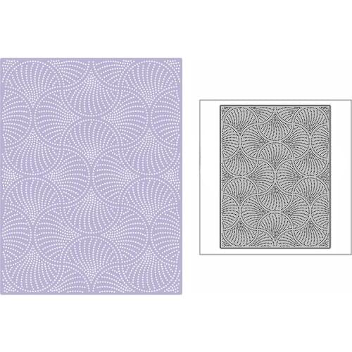 New DIY Intersecting Dotted Sectors Background Panel 2021 Metal Cutting Dies for Scrapbooking and Card Making Embossing Craft