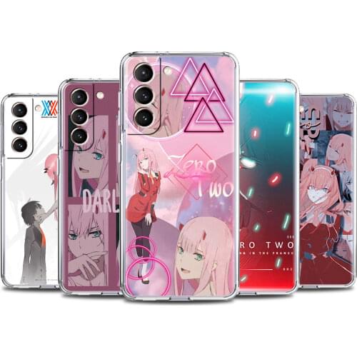 Clear Shockproof Cover For Samsung Galaxy Note 20 Ultra 10 Plus Lite 9 8 M31 M30S M51 M11 Soft Phone Case Darling Zero Two Funda