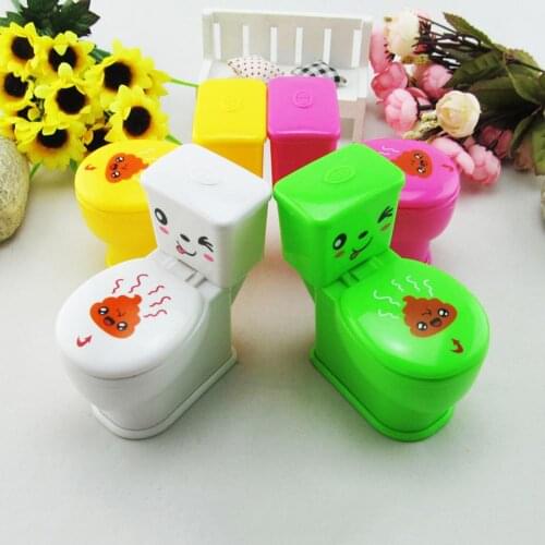 Spoof Gadgets Toys Mini Prank Squirt Spray Water Toilet Closestool Joke Toy Gift