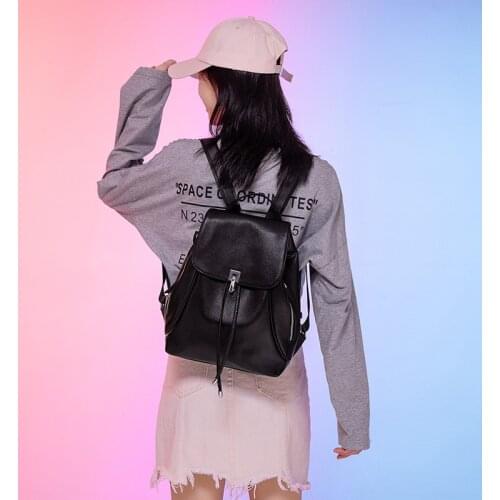 New Female Bag Genuine Leather Commuter Backpacks for Women Teen Girls School Backpack Large Capacity Book Bag High Quality