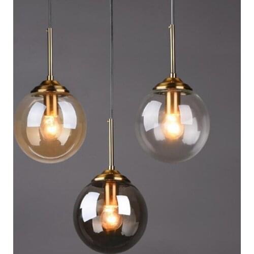 Nordic modern creative glass chandelier E27 restaurant bar aisle porch corridor chandelier