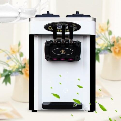 Three Flavors Soft Ice Cream Machine Commercial Ice Cream Roll Maker Vending Machine for Sale