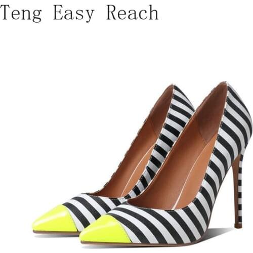 Hot Pumps Women Zebra Print Thin High Heels Shoes Woman Pointed Toe Ladies Pumps Basic Dress Shoes High Heels Sexy Ladies 41 43