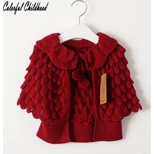 Adorable Children Clothing Boys Girls Candy Color Knitted Cardigan Sweater Kids pinapple design outwear spring autumn