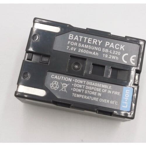 High Quality 2800mAh Brand New Replacement Battery For Samsung SB-L220 SC-D20 SC-D70 SCD27 VP-D55 VP-D60 VP-D73 LS110 LS220 LS70