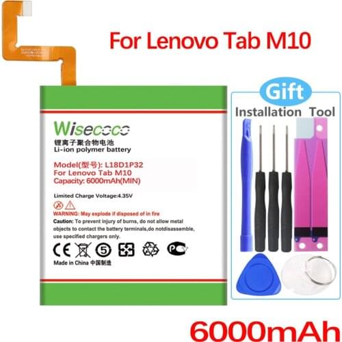 Wisecoco L18D1P32 Battery For Lenovo TAB M10 TB-X505F/TB-X505X/TB-X505L/TB-X605F/TB-X605M/TB-X605L In Stock High Quality
