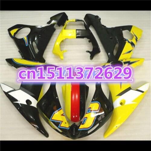 100%NEW ABS Fairing bodywork for YZF R6 2003 2004 2005 YZF-R6 03 04 05 yellow black YZFR6 600 03-05 fairing kit-Dor D