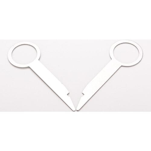 2PCS Car Auto Stereo Radio Removal Verwijder Tool Keys For Audi A4 A6 A8 Car Benz 11 1pcs Sliver 7.7CM