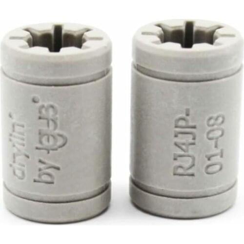 4pcs Solid Polymer LM8UU Bearing 8mm shaft Drylin RJ4JP-01-08 for Anet Reprap Prusa i3 3D Printer