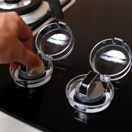 4 Pcs Baby Kids Safety Locks Oven Stove Gas Range Control Switch Knob Cover Protection Plastic Kitchen Cooker Oven Stove Protect