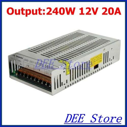 240W 12V(10.8V~13.2V) 20A Single Output Adjustable Switching power supply unit for LED Strip light Universal AC-DC Converter