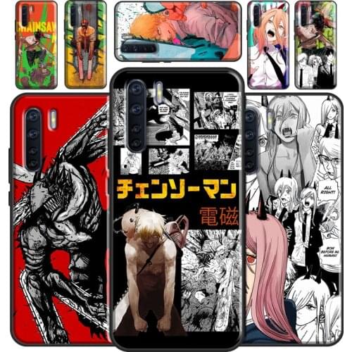 Anime Chainsaw Man Case For OPPO Reno2 Z Find X3 Pro A3S A5S A15 A52 A72 A83 A91 A93 A5 A9 A31 A53 2020 Cover