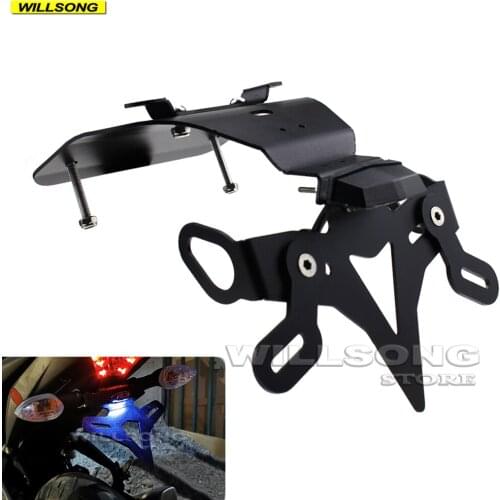 License Number Plate Holder Frame LED Light Tail Tidy Fender Eliminator For YAMAHA YZFR25 YZFR3 MT25 MT03 Motorcycle Accessories