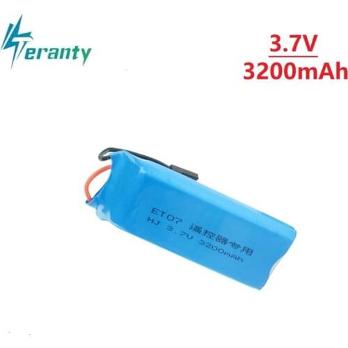 For Transmitter 1S Lipo Battery 3.7V 3200mAh 8C for WFLY ET07 X4 WFLY T7 T6II RC Radio Remote Control Spare Parts 1Pcs
