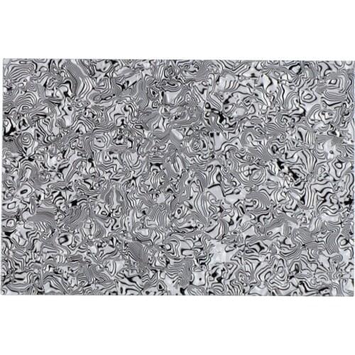 FLEOR Zebra Stripe 4Ply Blank Electric Guitar Pickguard Material Sheet Scratch Plate 43x29x0.23cm for Guitar Accessories