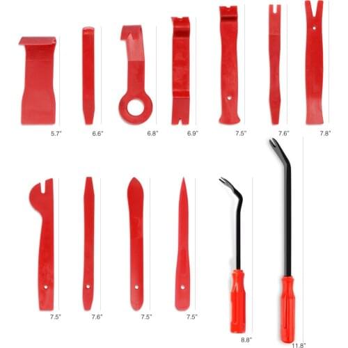 4/5/7/12/13 Pcs Car Audio Maintenance Kit Auto Trim Repair Panel Remover Pry Bar Car Dash Radio Door Trim Panel Clip Hand Tools