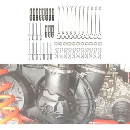 Clutch Cover Pin Kit Screw Fittings Easy Belt Quick Release Racing for Can Am Maverick X3 all models 2017 2018 2019