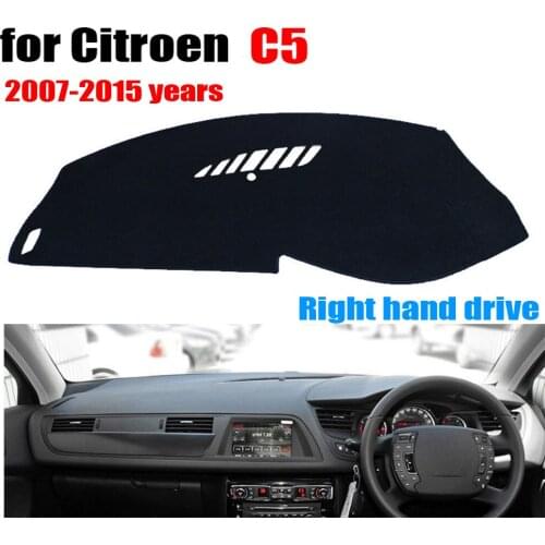 Car dashboard cover mat for Citroen C5 2007-2015 years Right hand drive dashmat pad dash covers dashboard accessories