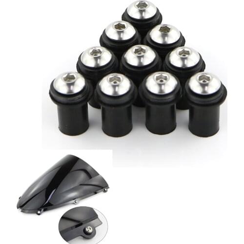 M5*16 10 Pcs Windscreen Screws Windshield Bolts For Kawasaki Z1000 Z1000S Z1000SX Ninja 1000 Ninja 650 ER-6n Ninja 650R ER-6f