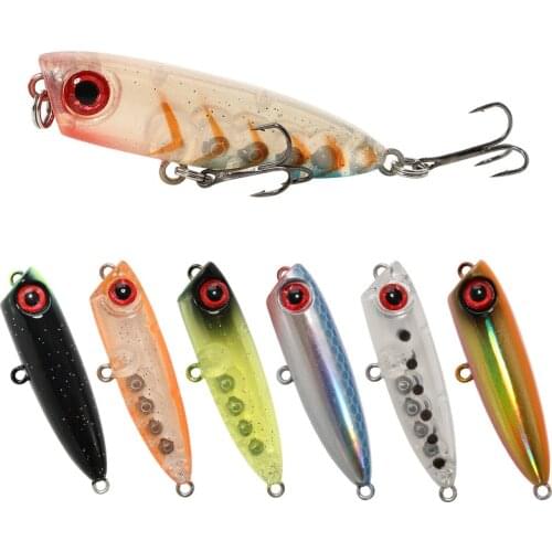 Mavllos Lifelike Carp Bait Fishing Lure 3g 45mm Fishing Lures Saltwater Topwater Floating Shaking Popper Hard Fishing Bait
