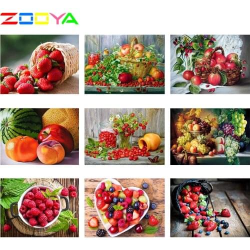 5D Diy Full Drill Diamond Embroidery Painting Fruits Diamond Painting Diy Diamond Mosaic Colorful Fruits Decortions Gift 2Jm035