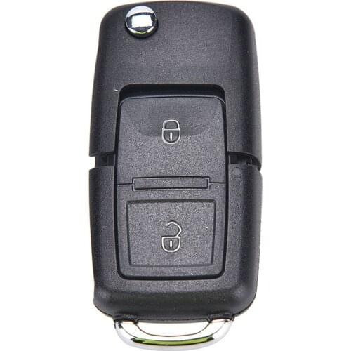 New 2 Button Remote Folding Key Shell Fob For MK4 GOLF Without Blade