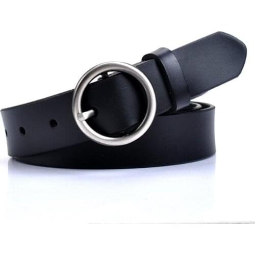 New Fashion leather belt for women belts cow genuine leather alloy pin buckle fashion style design cinto feminino original brand
