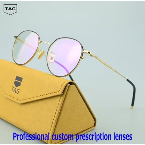 Eyeglasses Retro TAG Brand new fmetal glasses frame men women Spectacles Computer myopia Nerd oculos de grau Eyewear Accessories
