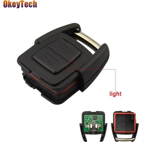 OkeyTech New Styling 2 Button 433Mhz Replacement Car Remote Control Key Fob Part for Opel Zafira Vectra C No Chip