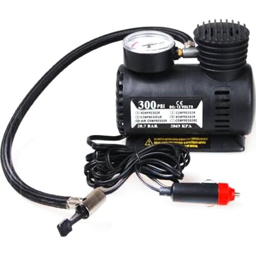 Portable Car Accessories Automotive Durable Vehicle Mini Air Compressor 300 PSI Tire Inflator Pump 12V Car Parts