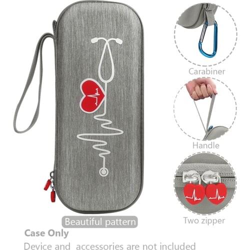 Portable Carrying Case Storage Bag for 3M Littmann Classic III Stethoscope Accessories Protective Pouch Sleeve Box Case Cover
