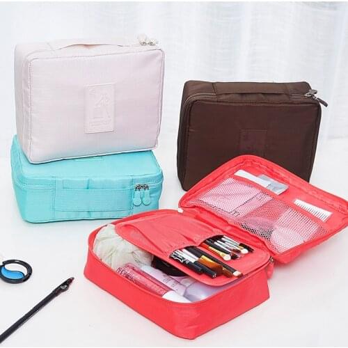 Travel Portable Cosmetic Bag Wash Storage Bag Sundries Container Pouch