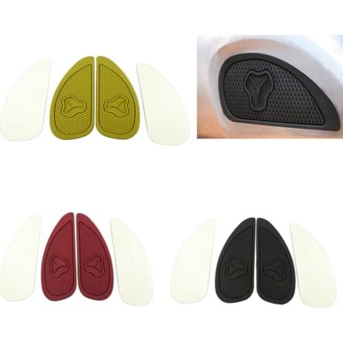 Rubber Retro Motorcycle Side Tank Sticker New Universal Fuel Tank Sticker Fuel Tank Special Protection Sticker For Honda Yamaha