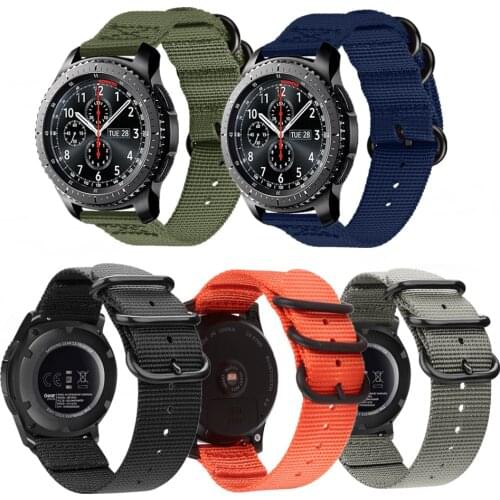 Woven Nylon Pride Band for Samsung Gear Sport S3 Galaxy Watch 46mm 22mm Bracelet Strap for Huami Amazfit huawei Watch GT2 Correa