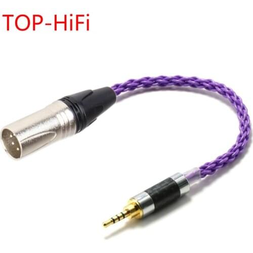 TOP-HiFi 10cm 2.5mm TRRS Balanced Male to 4-Pin XLR Balanced Male Audio Adapter Cable For AK240 AK380 AK320 DP-X1