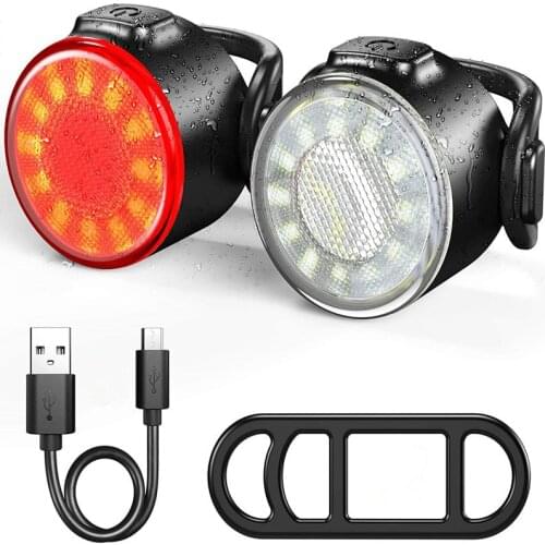Bike Light USB Charging LED Cycling Lights Waterproof Rear Tail Light Bike Cycling Light Tail Lamp Ultralight Cycle Accessories