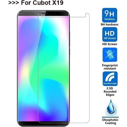 Cubot X19 Smartphone Tempered Glass for Cubot X19 Screen Protector 9H Explosion-proof Protective Film Screen cover case phone