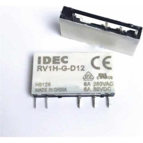 12V relay RV1H-G-D12 RV1HGD12 RV1H G D12 12VDC 6A 5PIN