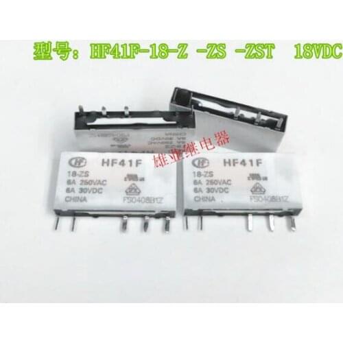 18V relay HF41F-18-Z -ZS -ZST HF41F18ZZSZST HF41F 18 Z ZS ZST 18VDC 6A 4PIN