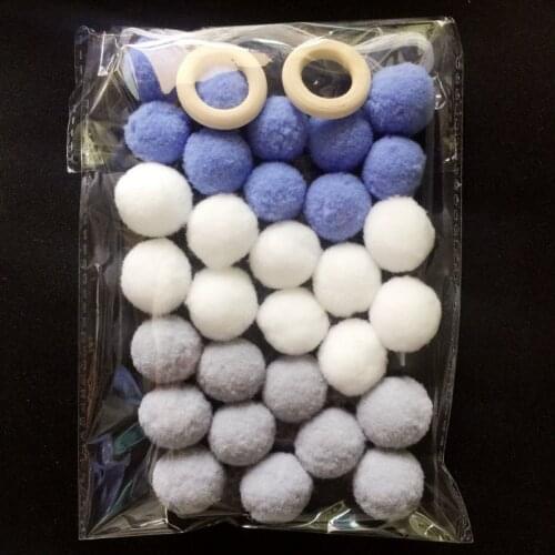 2cm Handmade Kids Room Wall Wool Felt Balls Home Decor Ornament Hanging Nursery Pom Pom Garland Decorative Accessories