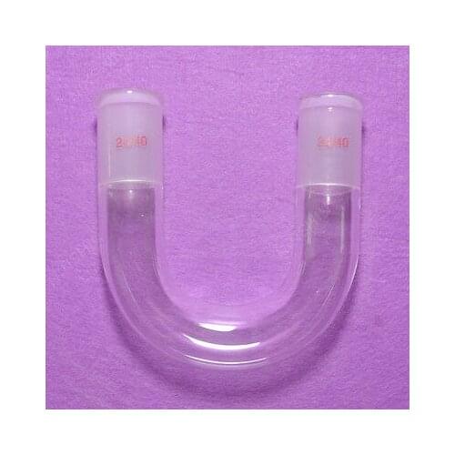 24/40,U-Shape Glass Connecting Adapter,U-Tube,Both Socke Ground Joint