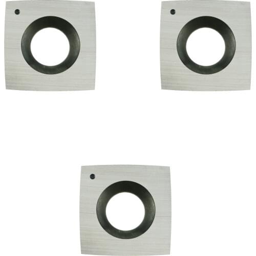 3pcs 15mm (.59") Square with 4"(100mm) Radius Woodworking Carbide Insert (15mmX15mmX2.5mm)4-Edge for BYRD Journal(Helical) Head