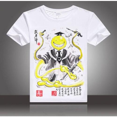 Anime Assassination Classroom Cosplay t-shirt Korosensei Shiota Nagisa men tshirt ink painting Tees Tops
