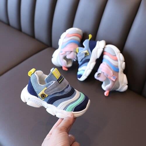 2021 New Children Baby Net Shoes Hollow Soft Bottom Toddler Shoescute Sneakers Running Shoes Air Mesh Casual Student Hot Kids